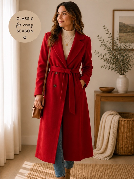 Old Navy Jackets & Blazers - Old Navy Vibrant Red Trench Coat